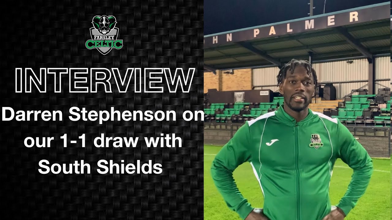 Post-Match Reaction: Darren Stephenson vs South Shields (H)
